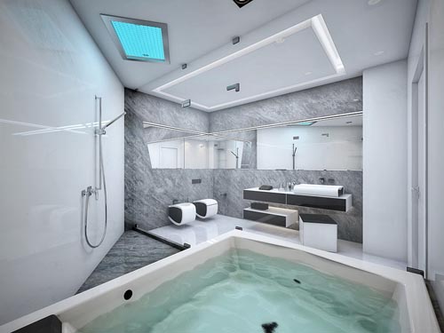Căn hộ với hai màu trắng đen